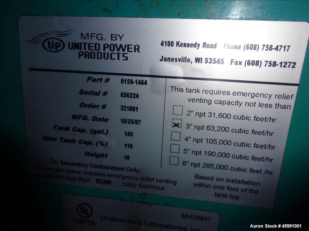 Used Cummins 35 kW standby (30 kW prime) diesel generator set, model DGGD-5937011, SN-J070118848. Cummins 4B3.3-G1 engine rated 56 HP at 1800 RPM. 35kW 1/60/120/240V current set up, reconnectable to ...