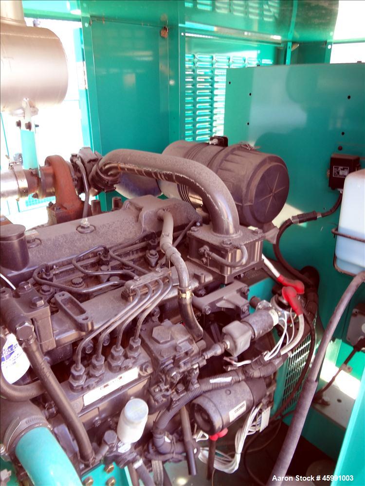 Used -Cummins 35 kW standby (30 kW prime) diesel generator set, model DGGD-5937235, SN-J070119501, Cummins 4B3.3-G6 engine rated 81 HP at 1800 RPM. 35kW 1/60/120/240V current set up, reconnectable to...