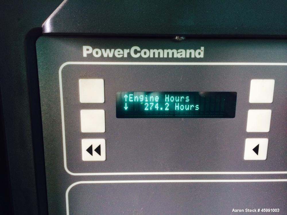 Used -Cummins 35 kW standby (30 kW prime) diesel generator set, model DGGD-5937235, SN-J070119501, Cummins 4B3.3-G6 engine rated 81 HP at 1800 RPM. 35kW 1/60/120/240V current set up, reconnectable to...