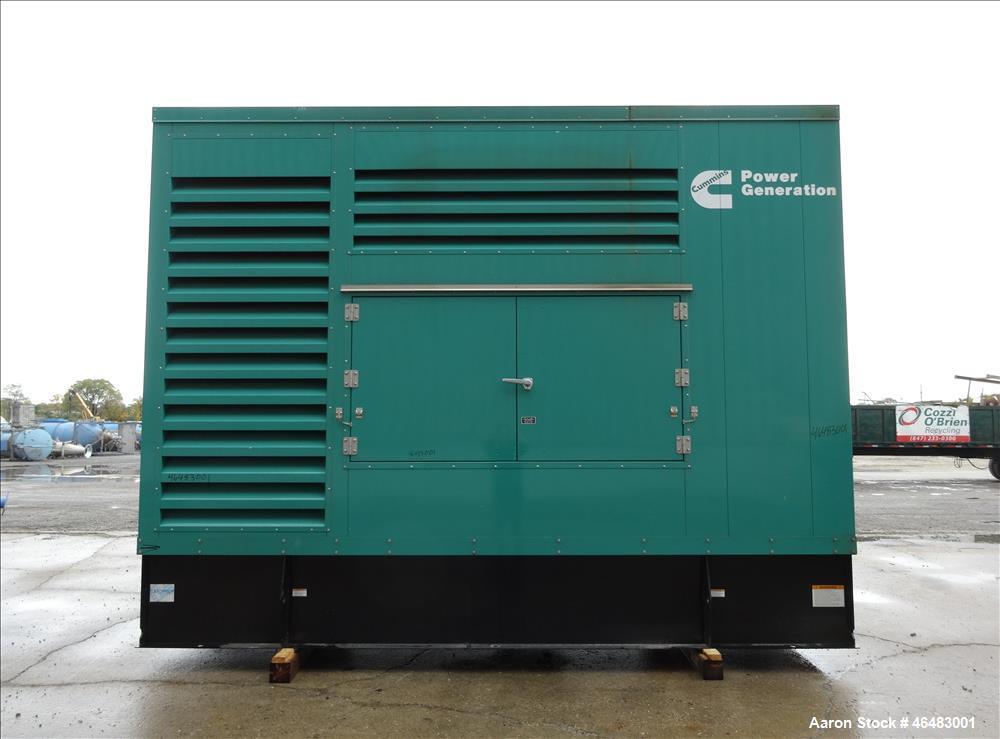 Used Cummins 750 kW Diesel Generator Model DQCB. Cummins QSK23-G7 Engine.