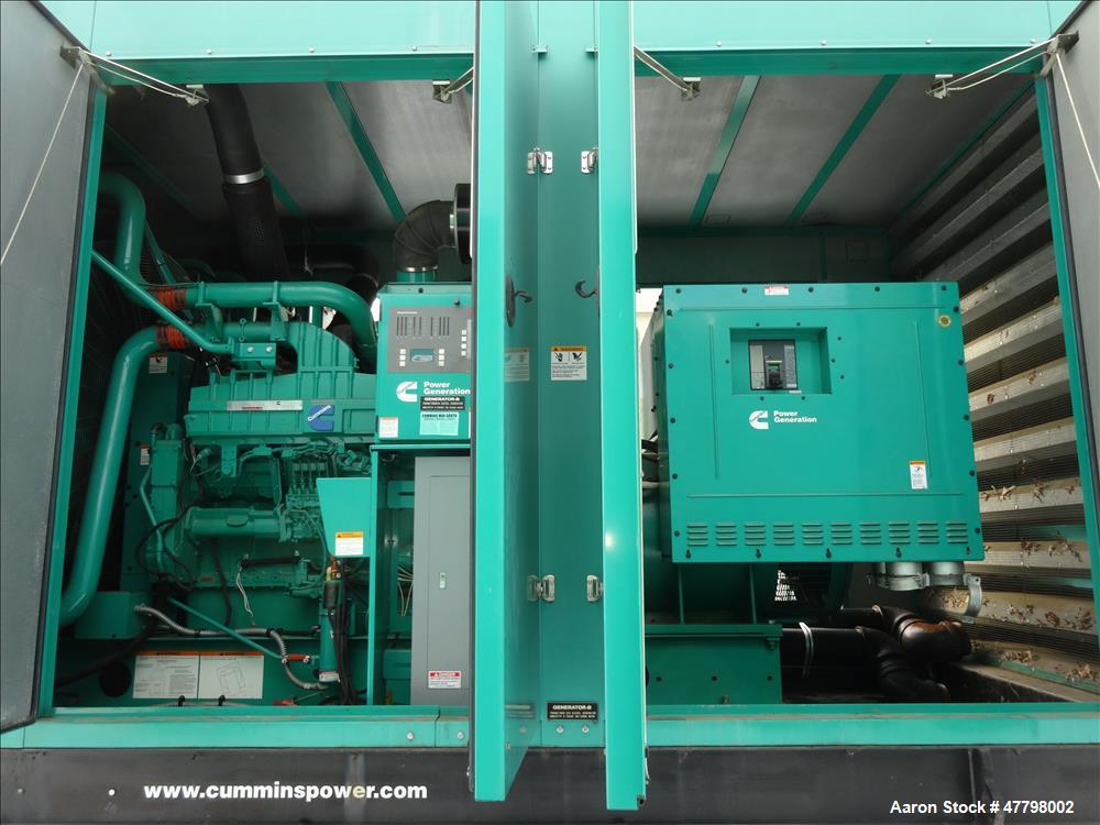 Used Cummins 750 kW EPA Tier 2 750kW Diesel Generator. Cummins QST30-G5.