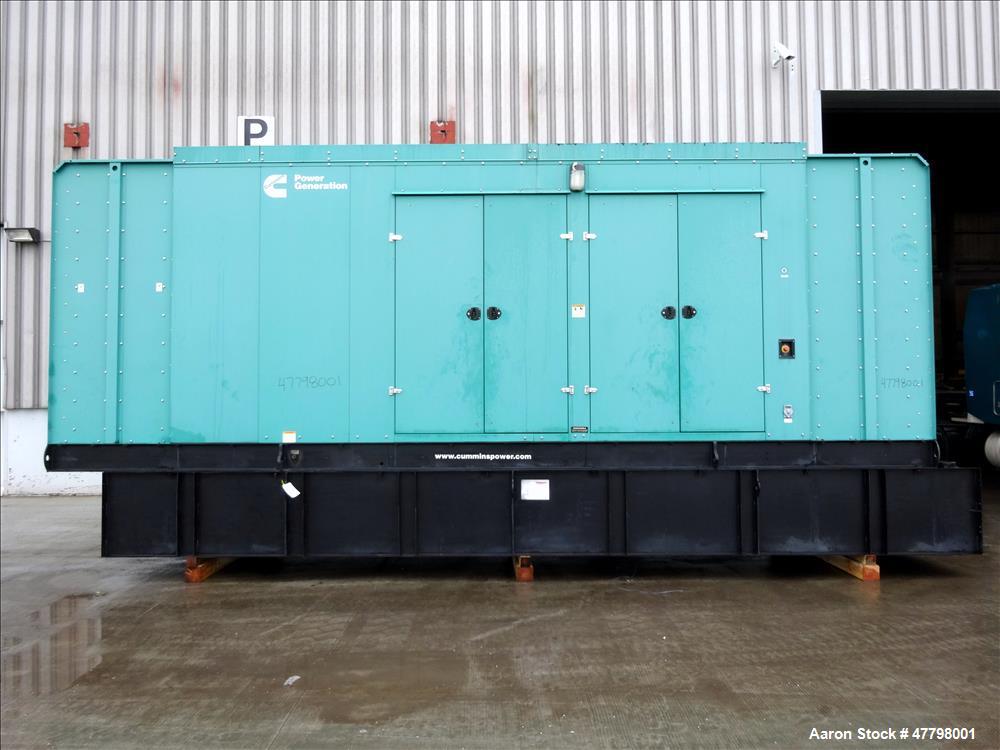 Used Cummins 750kW standby diesel generator DQFAA. Cummins EPA Tier 2