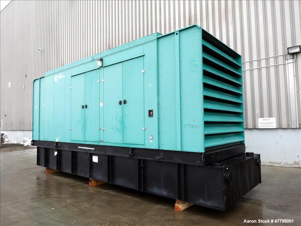 Used Cummins 750kW standby diesel generator DQFAA. Cummins EPA Tier 2
