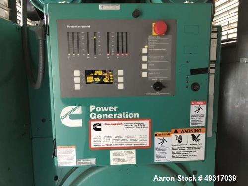 Used Cummins 800 kW Diesel Generator – QST30-G5, Tier 2, 2007, 292 Hrs, Sound Enclosure