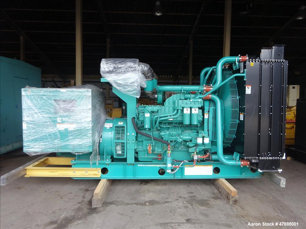 UNUSED Cummins 1000 kW generator model DQFAD. Cummins QST30-G5 engine EPA Tier 2