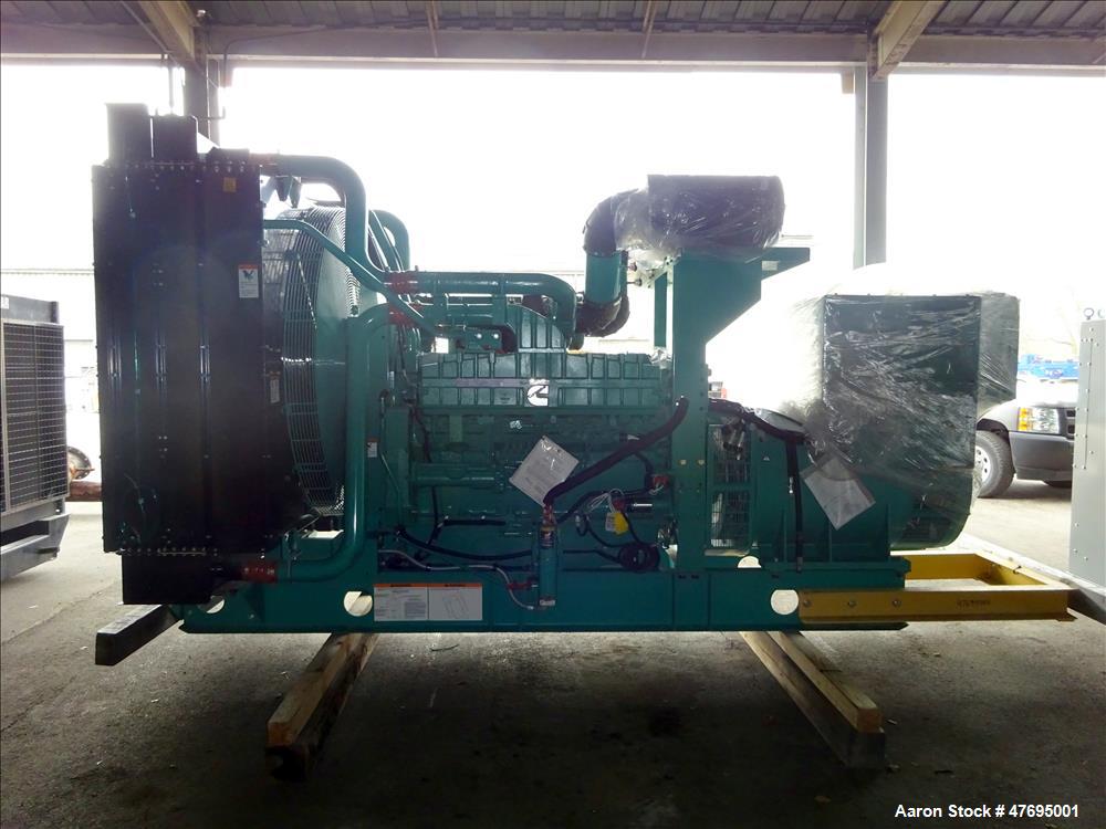 UNUSED Cummins 1000 kW generator model DQFAD. Cummins QST30-G5 engine EPA Tier 2