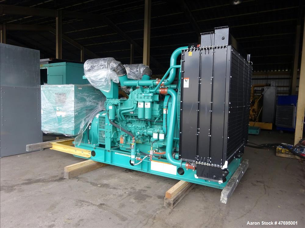 UNUSED Cummins 1000 kW generator model DQFAD. Cummins QST30-G5 engine EPA Tier 2