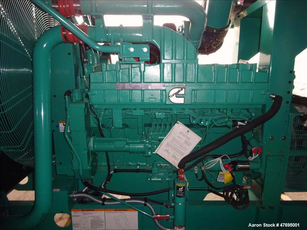 UNUSED Cummins 1000 kW generator model DQFAD. Cummins QST30-G5 engine EPA Tier 2