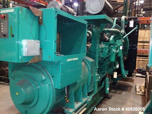 Used Cummins 1000 kW diesel generator DQFAD. Cummins QST30-G5 NR2 EPA Tier 2
