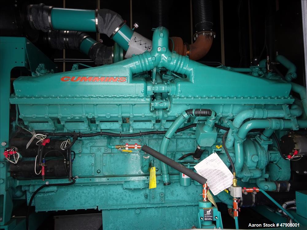 Used Cummins 1250 kW diesel generator DQGAA. Cummins QSK50-G4, EPA Tier 2