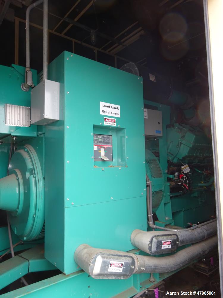 Used Cummins 1250 kW diesel generator DQGAA. Cummins QSK50-G4, EPA Tier 2