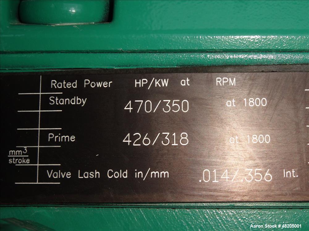 Used Cummins 300 kW Diesel Generator. Cummins QSM11-G4 Engine EPA Tier 3 Emissi
