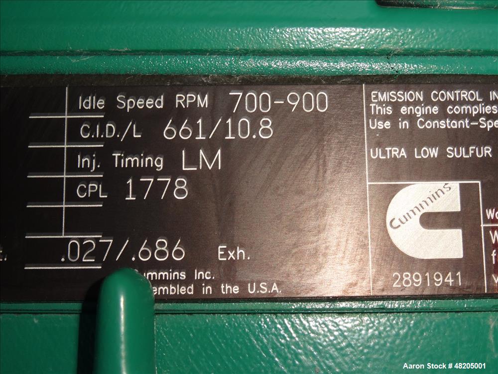 Used Cummins 300 kW Diesel Generator. Cummins QSM11-G4 Engine EPA Tier 3 Emissi