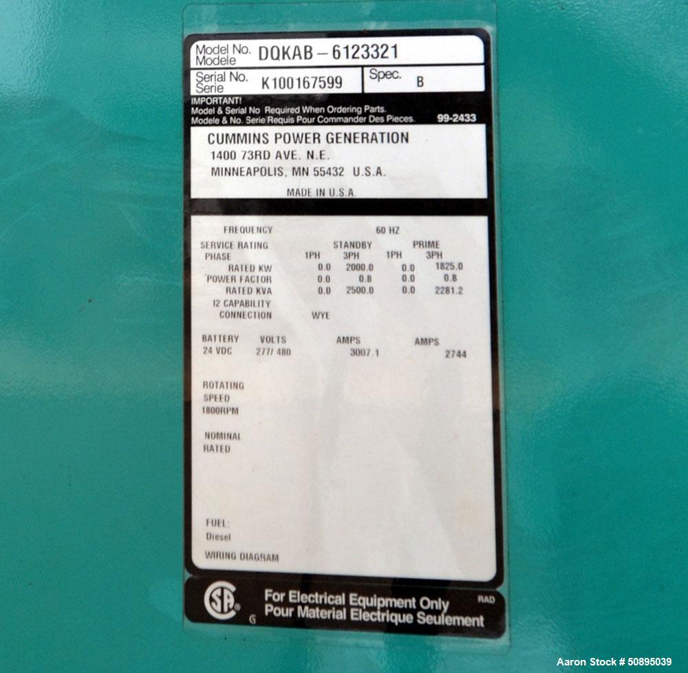 Used Cummins Diesel Generator
