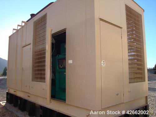 Used Cummins 2000 kW standby (1825kW prime) diesel generator set. Cummins model DQKC - 5587569, SN-B030464768. Cummins QSK60-G6 engine, EPA Tier 1, rated 2920 HP at 1800 RPM. 3/60/4160V. PowerCommand...
