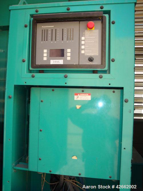 Used Cummins 2000 kW standby (1825kW prime) diesel generator set. Cummins model DQKC - 5587569, SN-B030464768. Cummins QSK60-G6 engine, EPA Tier 1, rated 2920 HP at 1800 RPM. 3/60/4160V. PowerCommand...