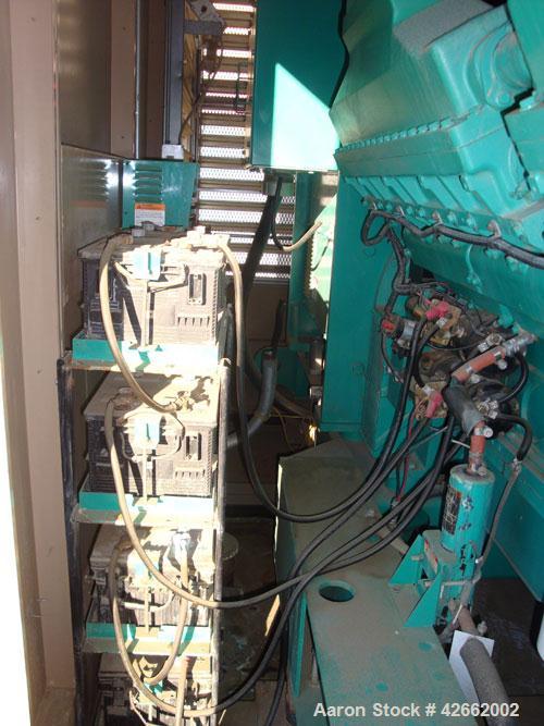 Used Cummins 2000 kW standby (1825kW prime) diesel generator set. Cummins model DQKC - 5587569, SN-B030464768. Cummins QSK60-G6 engine, EPA Tier 1, rated 2920 HP at 1800 RPM. 3/60/4160V. PowerCommand...