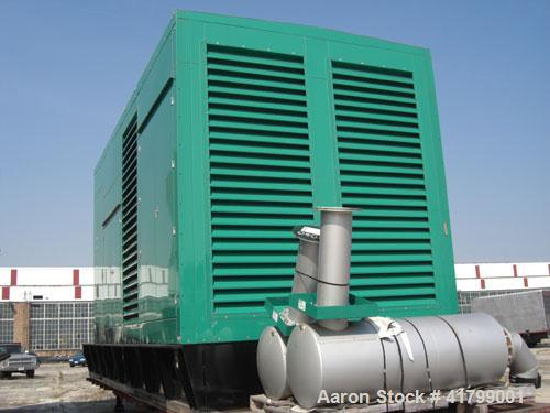 Unused-New Cummins DQKH 2250 kW diesel generator set. Cummins QSK-60-G9 engine 3251 HP @ 1800 RPM, Emmissions-EPA, Tier 1, NR levels CI. 3/60/277/480V.3000 Amp main-line circuit breaker, battery char...