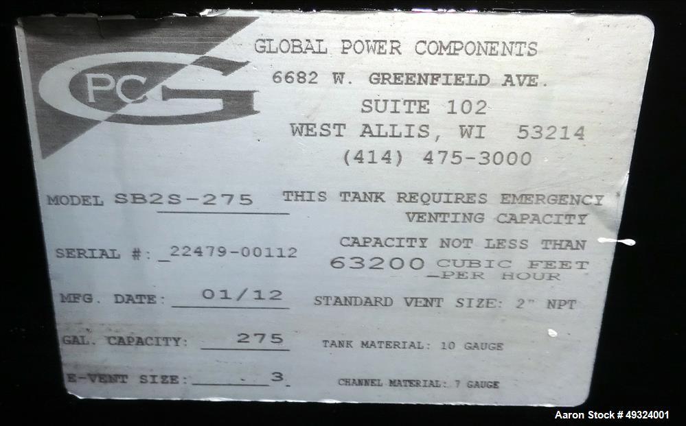 Used Cummins 35kW Standby Diesel Generator Set, Model DSFAA10232879