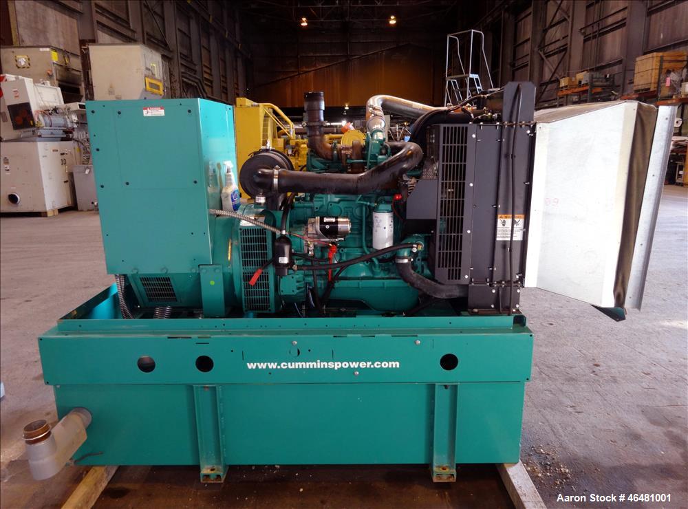 Used Cummins 80 kW diesel generator model DSFAE. Cummins QSB5-G3, EPA tier 3
