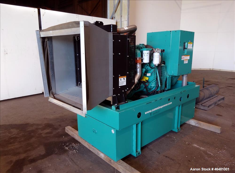 Used Cummins 80 kW diesel generator model DSFAE. Cummins QSB5-G3, EPA tier 3