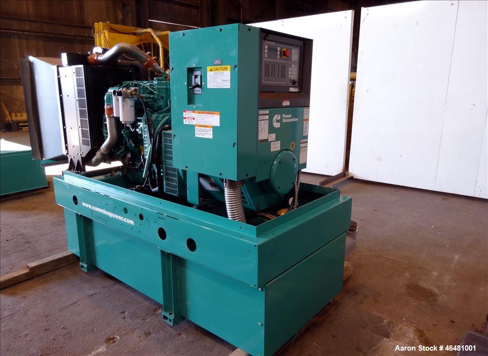 Used Cummins 80 kW diesel generator model DSFAE. Cummins QSB5-G3, EPA tier 3
