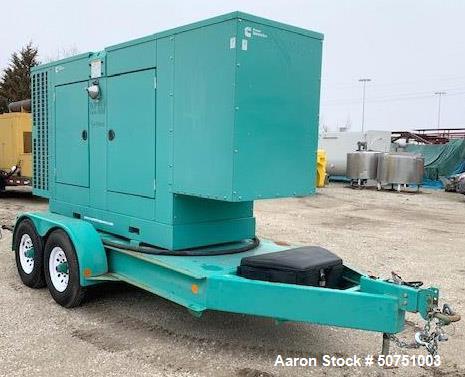 Used- Cummins 100 KW Standby Portable / Trailered Diesel Generator Set