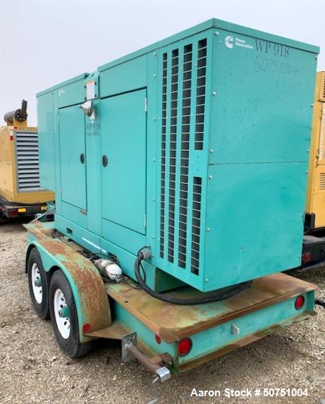 Used Cummins 100 KW Standby Portable / Trailered Diesel Generator Set