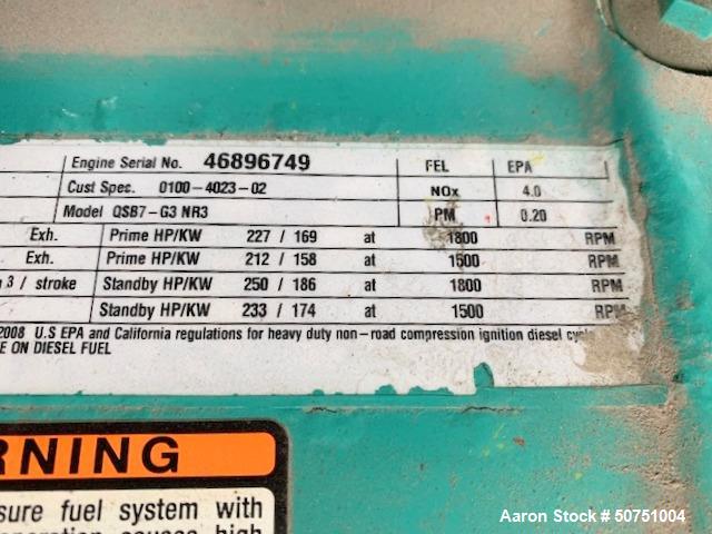 Used Cummins 100 KW Standby Portable / Trailered Diesel Generator Set