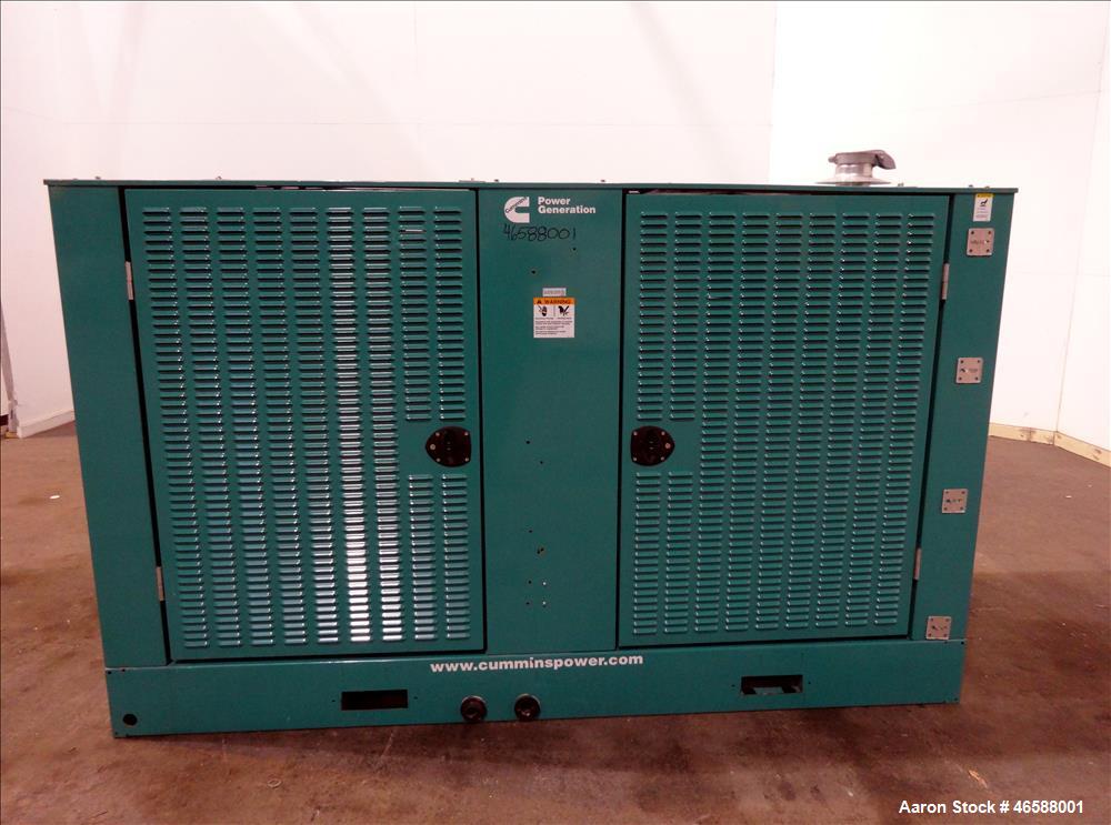 Used Cummins 200 kW diesel generator model DSGAE. Cummins QSB7-G5 NR3 engine.