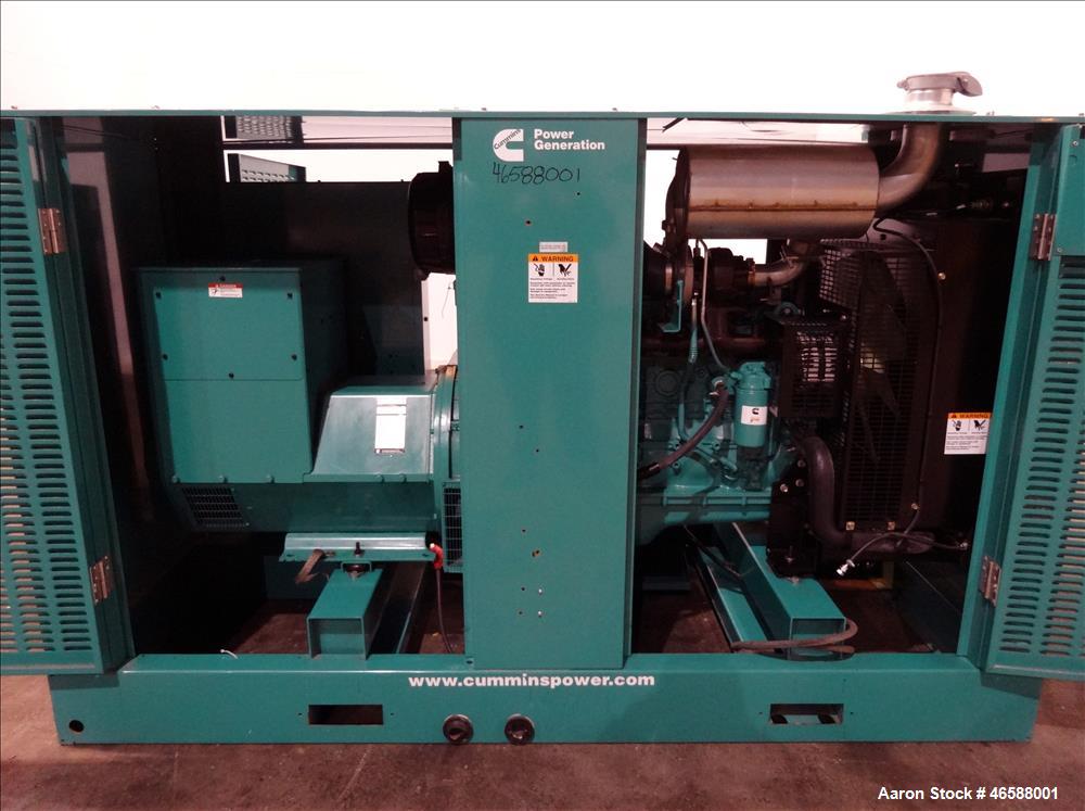 Used Cummins 200 kW diesel generator model DSGAE. Cummins QSB7-G5 NR3 engine.