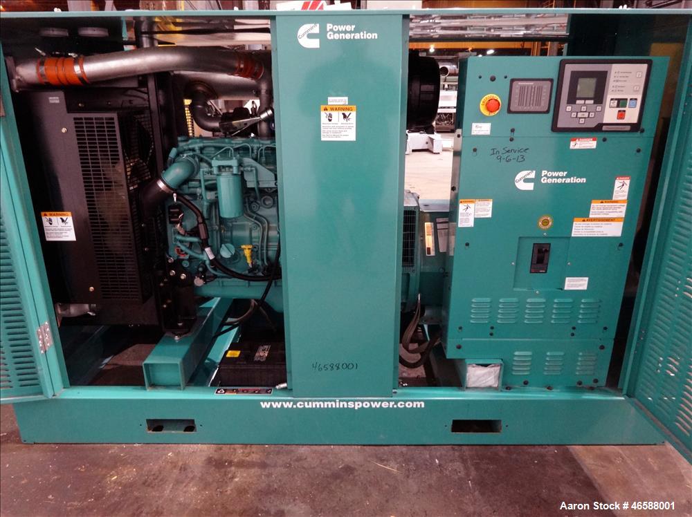 Used Cummins 200 kW diesel generator model DSGAE. Cummins QSB7-G5 NR3 engine.