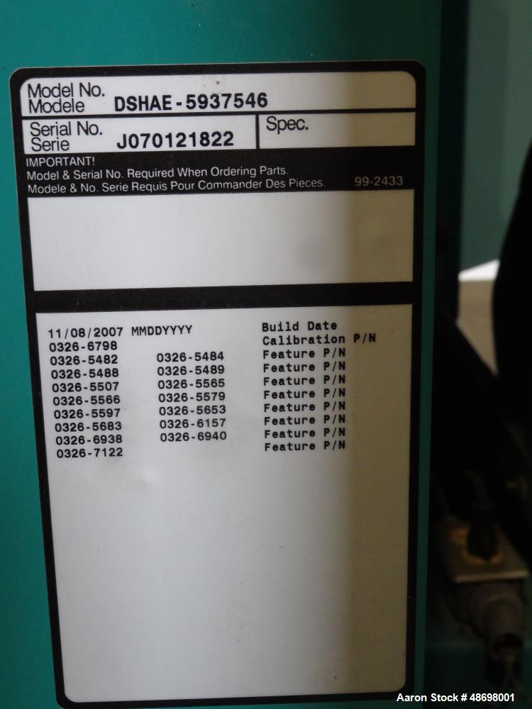 Used Cummins 125 kW standby diesel generator set, model DSHAE-5937546, SN-J0701