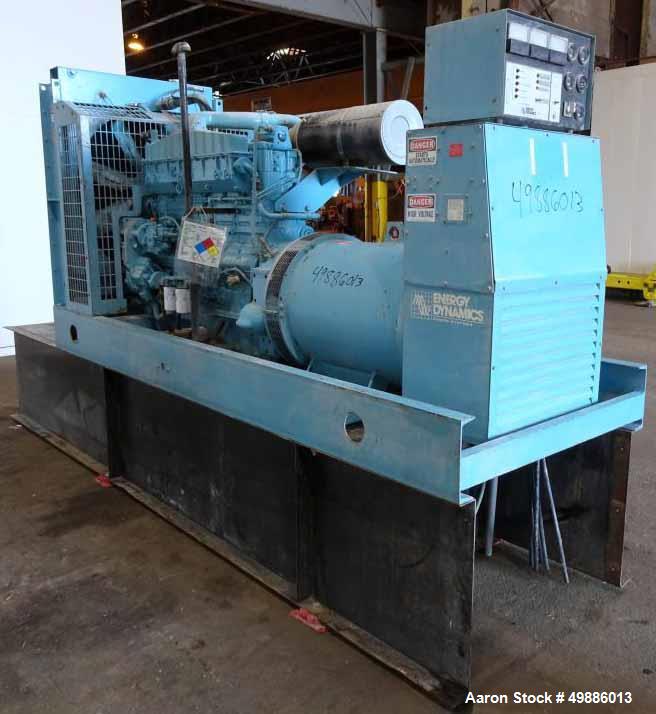 Used- Energy Dynamics 350 kW Standby Diesel Generator Set, Model EDI-350-CB