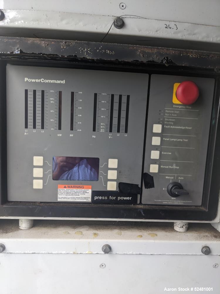 Used Cummins Generator, 2000 KW, Model EGC-2000C, Yr. 2003,