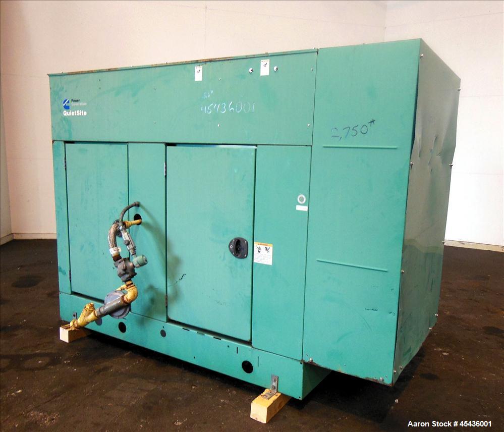 Used Cummins 35 kW Standby Natural Gas Generator Set, Model GGFD-5006605