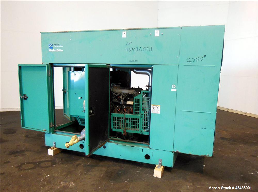 Used Cummins 35 kW Standby Natural Gas Generator Set, Model GGFD-5006605