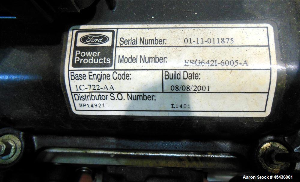 Used Cummins 35 kW Standby Natural Gas Generator Set, Model GGFD-5006605