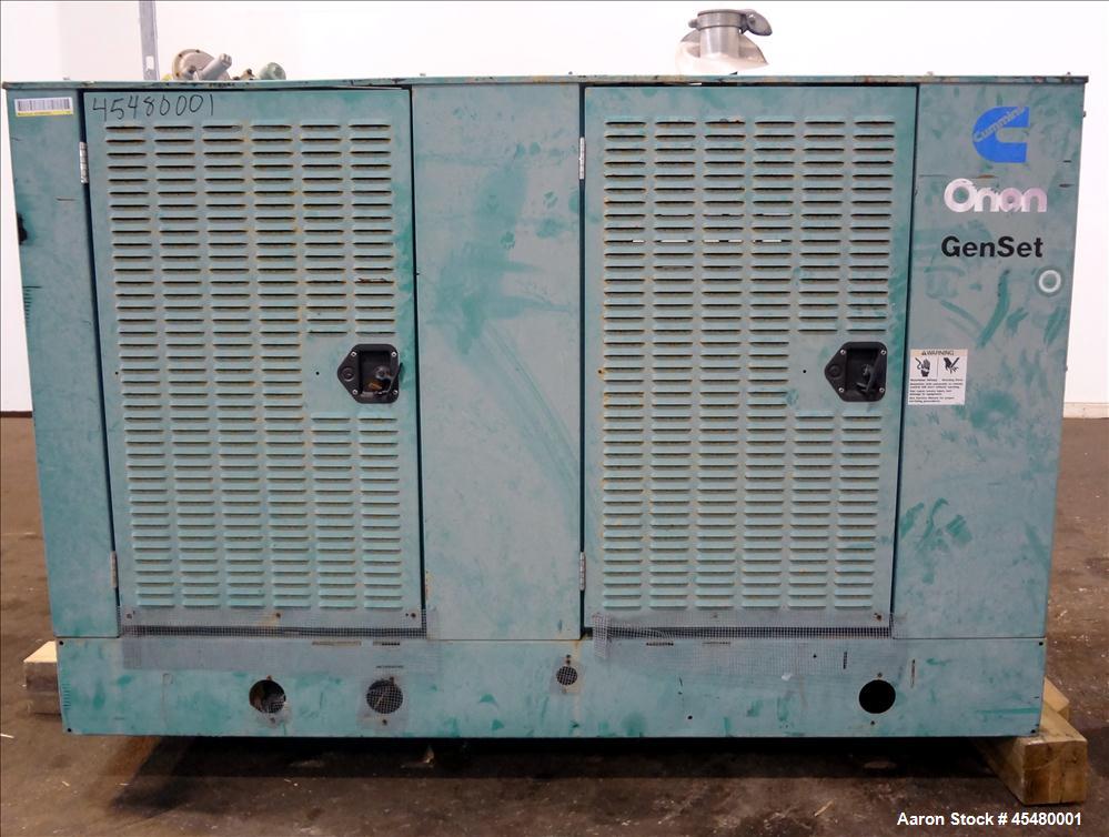 Used Cummins 60 kW natural gas generator, model GGHE. Ford WSG-1068 6.8L engine