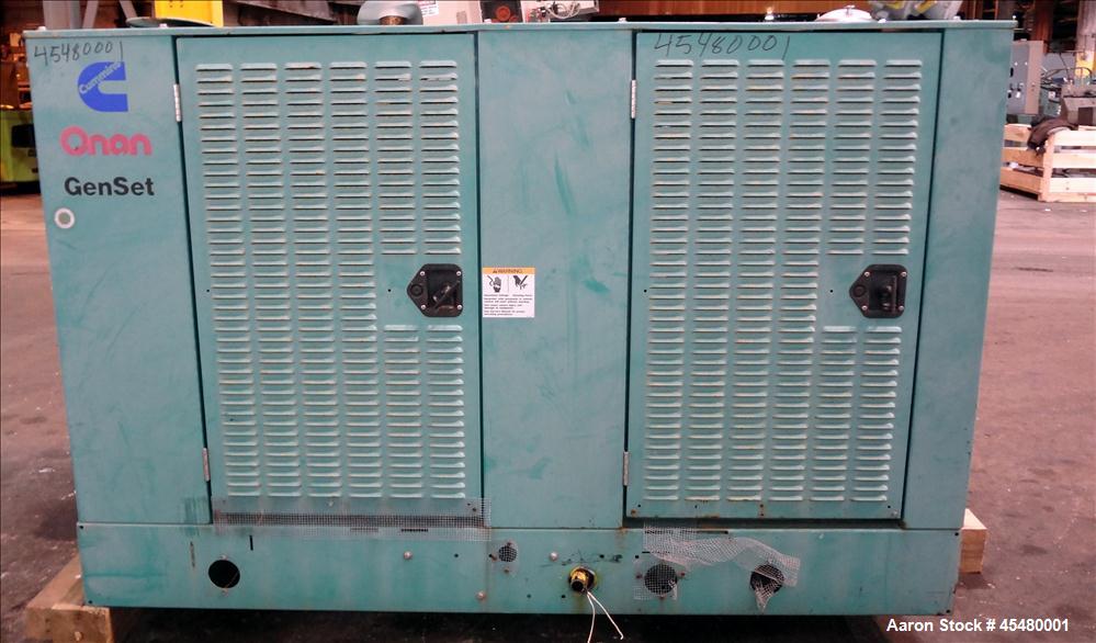 Used Cummins 60 kW natural gas generator, model GGHE. Ford WSG-1068 6.8L engine