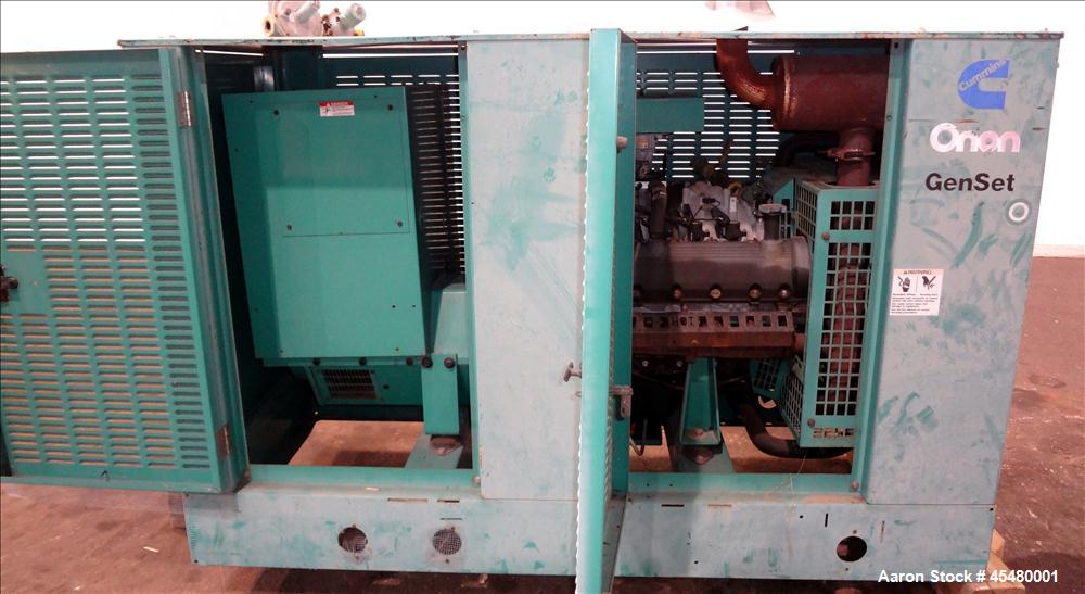 Used Cummins 60 kW natural gas generator, model GGHE. Ford WSG-1068 6.8L engine