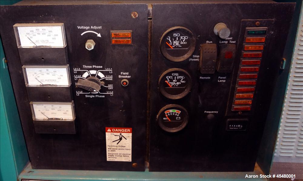 Used Cummins 60 kW natural gas generator, model GGHE. Ford WSG-1068 6.8L engine