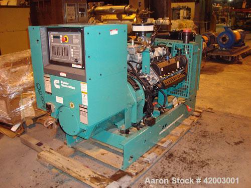 Unused- Cummins 70 kW Standby Rated Natural Gas Generator Set. Cummins model GGHF, SN-L060999120. Ford model WSG1068, SN-06QS60833 natural gas engine. Newage /Stamford 3/60/120/208/277/480 volt, 1800...