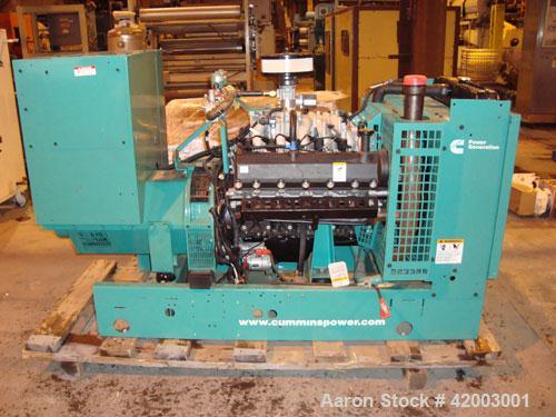 Unused- Cummins 70 kW Standby Rated Natural Gas Generator Set. Cummins model GGHF, SN-L060999120. Ford model WSG1068, SN-06QS60833 natural gas engine. Newage /Stamford 3/60/120/208/277/480 volt, 1800...