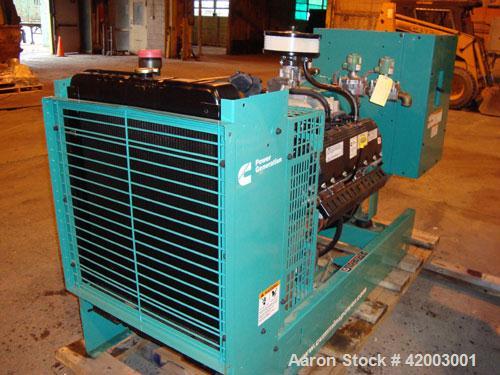Unused- Cummins 70 kW Standby Rated Natural Gas Generator Set. Cummins model GGHF, SN-L060999120. Ford model WSG1068, SN-06QS60833 natural gas engine. Newage /Stamford 3/60/120/208/277/480 volt, 1800...