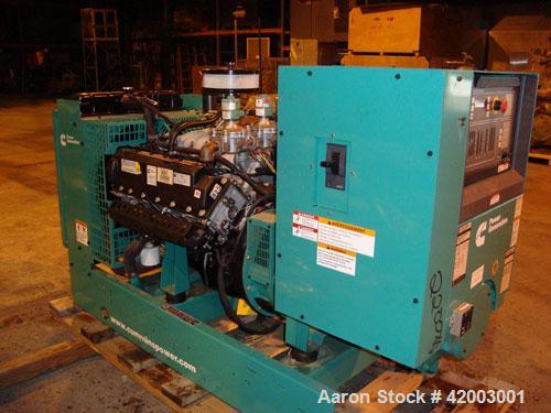 Unused- Cummins 70 kW Standby Rated Natural Gas Generator Set. Cummins model GGHF, SN-L060999120. Ford model WSG1068, SN-06QS60833 natural gas engine. Newage /Stamford 3/60/120/208/277/480 volt, 1800...