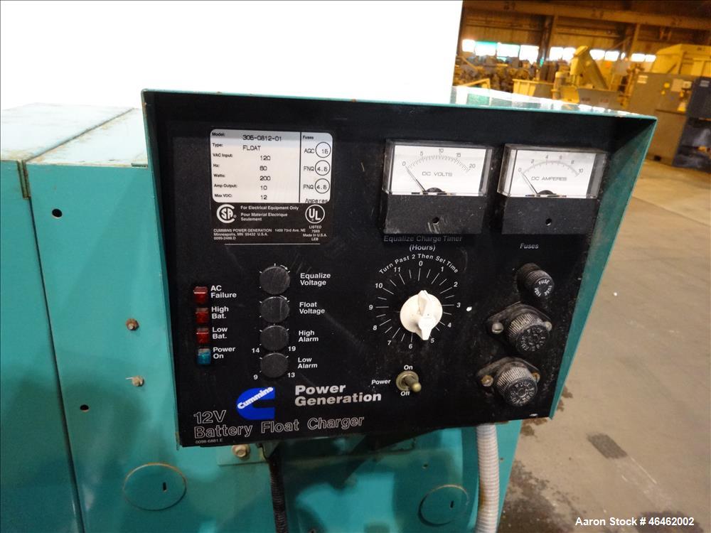 Used Cummins 100 kW standby natural gas generator set, model GGHH