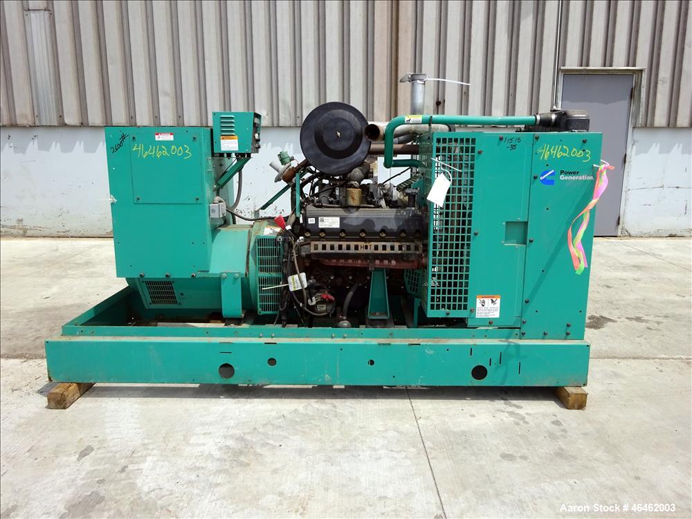 Used Cummins 100 kW standby natural gas generator set, model GGHH-5565115