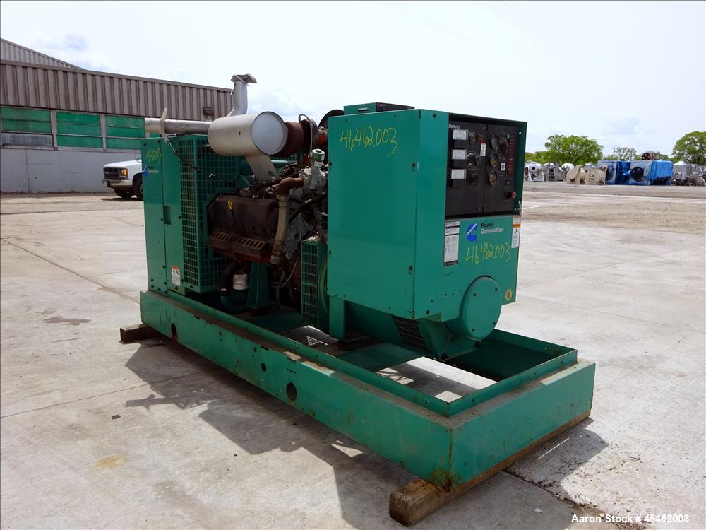 Used Cummins 100 kW standby natural gas generator set, model GGHH-5565115