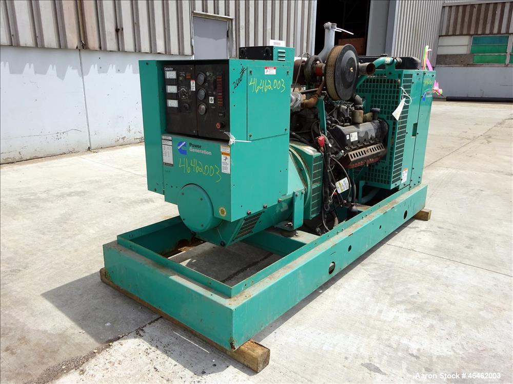 Used Cummins 100 kW standby natural gas generator set, model GGHH-5565115